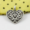 Pendant/Charm. Fashion Zinc Alloy Jewelry Findings. Lead-free. 17x15mm. Sold by KG