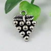 Pendant/Charm, Fashion Zinc Alloy Jewelry Findings, Lead-free, Fruit 20x15mm, Sold by KG