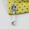 Pendant/Charm. Fashion Zinc Alloy Jewelry Findings. Lead-free. Key 31x11mm. Sold by KG