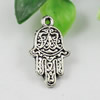 Pendant/Charm. Fashion Zinc Alloy Jewelry Findings. Lead-free. Hands 26x15mm . Sold by KG