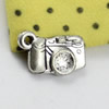 Pendant/Charm. Fashion Zinc Alloy Jewelry Findings. Lead-free. Camera 15x8mm Sold by KG