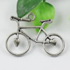 Pendant/Charm. Fashion Zinc Alloy Jewelry Findings. Lead-free. Bike 23x31mm Sold by KG