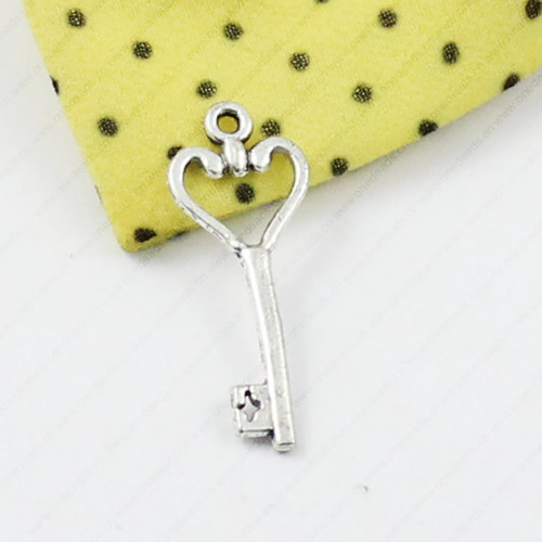 Pendant/Charm. Fashion Zinc Alloy Jewelry Findings. Lead-free. 26x10mm Sold by KG