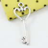 Pendant/Charm. Fashion Zinc Alloy Jewelry Findings. Lead-free. 26x10mm Sold by KG