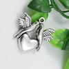 Pendant/Charm. Fashion Zinc Alloy Jewelry Findings. Lead-free. Animal 29x32mm. Sold by KG