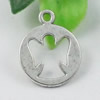 Pendant/Charm. Fashion Zinc Alloy Jewelry Findings. Lead-free. 20x16mm. Sold by KG