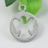 Pendant/Charm. Fashion Zinc Alloy Jewelry Findings. Lead-free. 20x16mm. Sold by KG