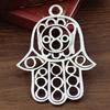 Pendant/Charm, Fashion Zinc Alloy Jewelry Findings, Lead-free, Hand 72x53mm, Sold by KG