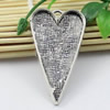 Zinc Alloy Cabochon Settings, Fashion jewelry findings, 53x30mm, inner dia:26x50mm, Sold by KG