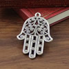 Pendant/Charm. Fashion Zinc Alloy Jewelry Findings. Lead-free. Hands  54x38mm. Sold by KG