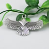 Pendant/Charm, Fashion Zinc Alloy Jewelry Findings, Lead-free, Animal 32x54mm, Sold by KG