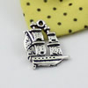 Pendant/Charm. Fashion Zinc Alloy Jewelry Findings. Lead-free. Boat 21x17mm. Sold by KG