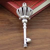 Pendant/Charm, Fashion Zinc Alloy Jewelry Findings, Lead-free, Key 56x19mm, Sold by KG