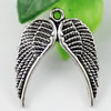 Pendant/Charm, Fashion Zinc Alloy Jewelry Findings, Lead-free, Wings 23x20mm, Sold by KG