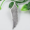 Pendant/Charm. Fashion Zinc Alloy Jewelry Findings. Lead-free. Wings 61x17mm. Sold by KG