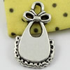Pendant/Charm, Fashion Zinc Alloy Jewelry Findings, Lead-free, Clothes 23x14mm, Sold by KG