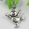 Pendant/Charm, Fashion Zinc Alloy Jewelry Findings, Lead-free, Buffoon 29x21mm, Sold by KG