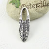Pendant/Charm, Fashion Zinc Alloy Jewelry Findings, Lead-free, Flat Oval 70x23mm, Sold by KG