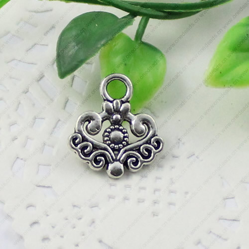 Pendant/Charm. Fashion Zinc Alloy Jewelry Findings. Lead-free. 20x18mm Sold by KG