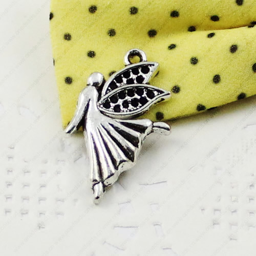 Pendant/Charm. Fashion Zinc Alloy Jewelry Findings. Lead-free. 29x17mm Sold by KG