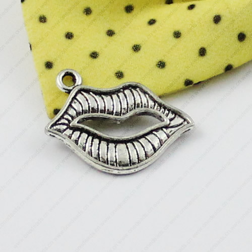 Pendant/Charm. Fashion Zinc Alloy Jewelry Findings. Lead-free. Mouth 19x24mm. Sold by KG