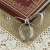 Pendant/Charm. Fashion Zinc Alloy Jewelry Findings. Lead-free. Bowknot 60x42mm. Sold by KG