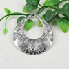 Pendant/Charm, Fashion Zinc Alloy Jewelry Findings, Lead-free, Teardrop 59x52mm, Sold by KG
