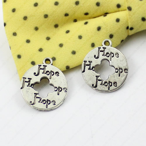 Message Charm. Fashion Zinc Alloy Jewelry Findings. Lead-free. 18x16mm. Sold by KG