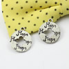 Message Charm. Fashion Zinc Alloy Jewelry Findings. Lead-free. 18x16mm. Sold by KG