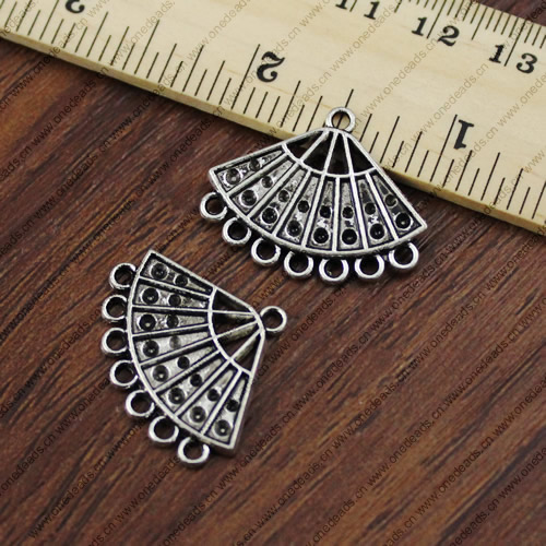 Connetor. Fashion Zinc Alloy Jewelry Findings. Lead-free. 22x27mm. Sold by KG