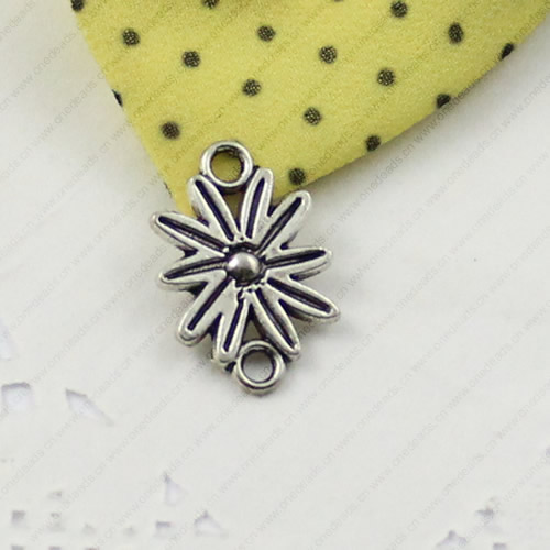 Connector, Fashion Zinc Alloy Jewelry Findings, Lead-free, 21x14mm, Sold by KG
