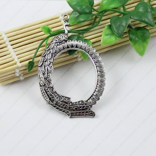 Pendant/Charm. Fashion Zinc Alloy Jewelry Findings. Lead-free. Animal 53x85mm Sold by KG
