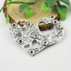 Pendant/Charm. Fashion Zinc Alloy Jewelry Findings. Lead-free. Heart 75x76mm Sold by KG