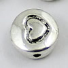Beads. Fashion Zinc Alloy jewelry findings.10x10mm. Hole size:1.5mm. Sold by KG
