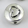 Beads. Fashion Zinc Alloy jewelry findings.10x10mm. Hole size:1.5mm. Sold by KG