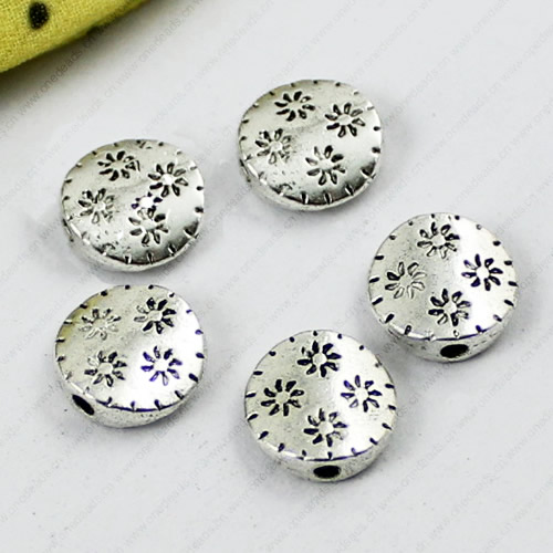 Beads. Fashion Zinc Alloy jewelry findings.10mm. Hole size:2mm. Sold by KG
