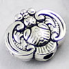 Beads. Fashion Zinc Alloy jewelry findings.12x10mm. Hole size:2mm. Sold by KG