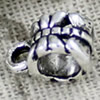 Bail Beads. Fashion Zinc Alloy Jewelry Findings.6x11mm.Inner dia:5mm Sold by Bag
