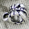 Bail Beads. Fashion Zinc Alloy Jewelry Findings.6x11mm.Inner dia:5mm Sold by Bag