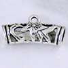 Bail Beads. Fashion Zinc Alloy Jewelry Findings.22x11mm.Inner dia:5mm Sold by Bag
