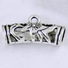 Bail Beads. Fashion Zinc Alloy Jewelry Findings.22x11mm.Inner dia:5mm Sold by Bag