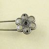 Zinc alloy brooch, Fashion jewelry Brooch, Antique bronze Length:54.5mm, Head size:22x20mm, Sold by PC 

