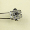 Zinc alloy brooch, Fashion jewelry Brooch, Antique bronze Length:54.5mm, Head size:22x20mm, Sold by PC 