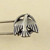 Zinc alloy brooch, Fashion jewelry Brooch, Antique bronze Length:54mm, Head size:19x19mm, Sold by PC 