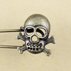 Zinc alloy brooch, Fashion jewelry Brooch, Antique bronze Length:56mm, Head size:22x23mm, Sold by PC 
