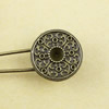 Zinc alloy brooch, Fashion jewelry Brooch, Antique bronze Length: about 53mm, Head size:23x22mm, Sold by PC 
