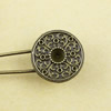 Zinc alloy brooch, Fashion jewelry Brooch, Antique bronze Length: about 53mm, Head size:23x22mm, Sold by PC 