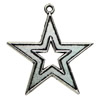 Pendant. Fashion Zinc Alloy jewelry findings. Stak 35x33mm. Sold by KG
