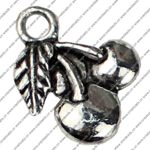 Pendant. Fashion Zinc Alloy jewelry findings. Fruit 20x15mm. Sold by KG