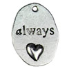 Pendant. Fashion Zinc Alloy jewelry findings. 25x18mm. Sold by KG
